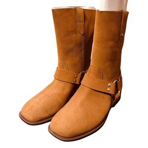 Coach Coconut Tara Suede Biker Boots